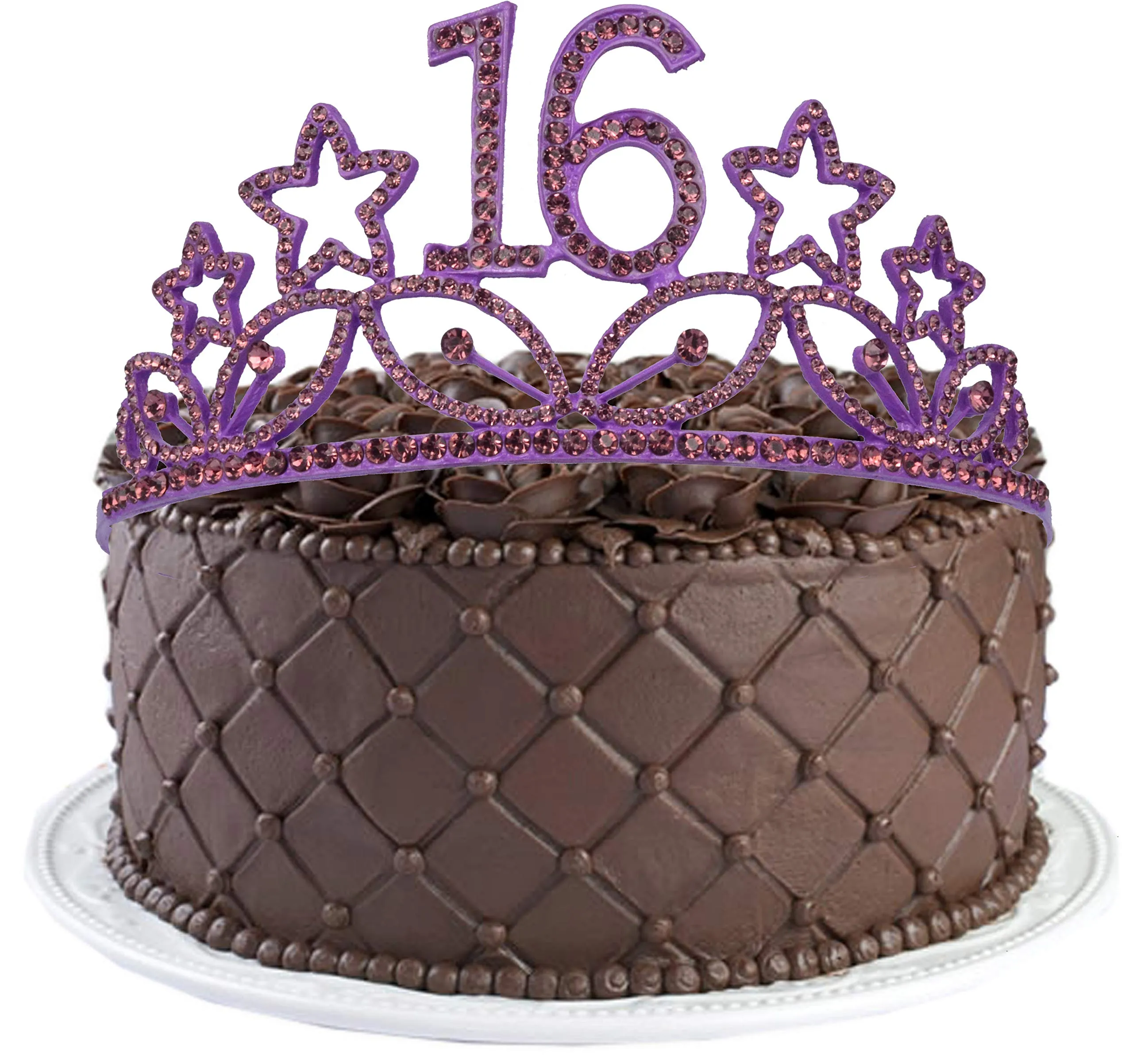 16th Birthday Gifts for Girl, 16th Birthday Tiara and Sash Purple, HAPPY 16th Birthday