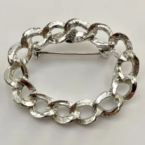 1960s Gerry's Silver-Tone Brooch