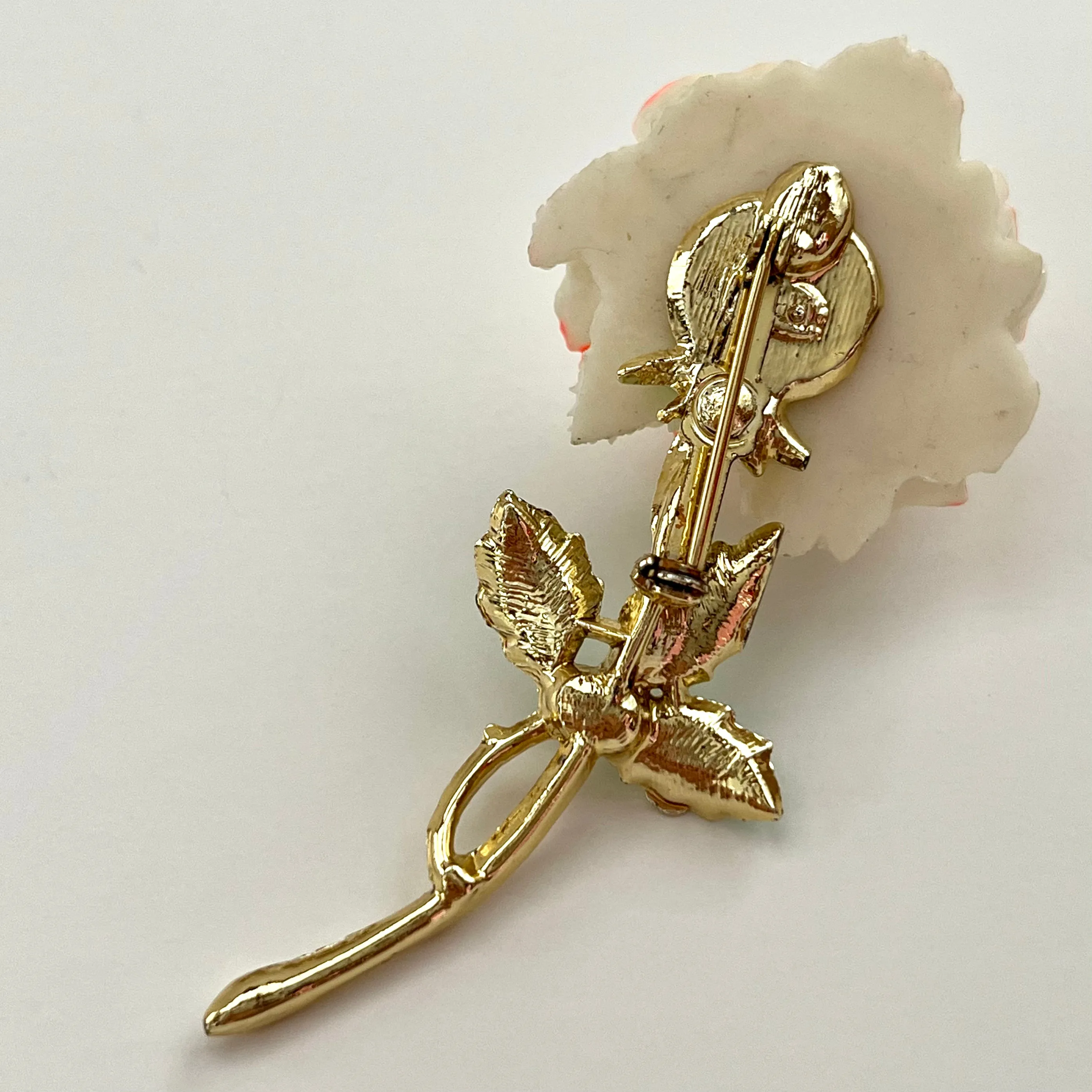 1960s Rose Flower Brooch