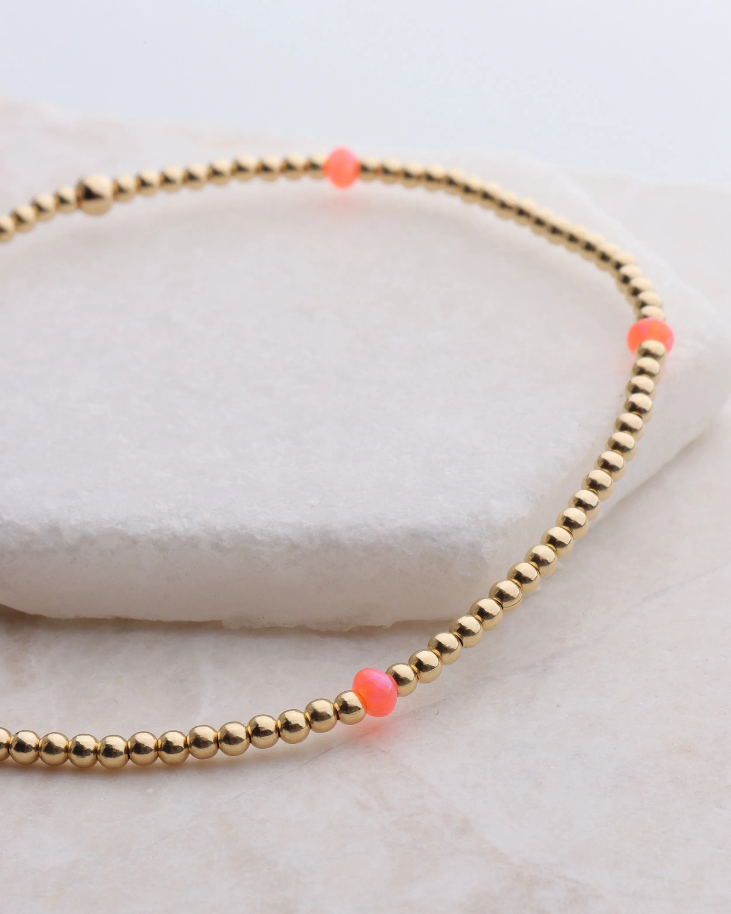 2mm Opal Bracelet by Bara Boheme