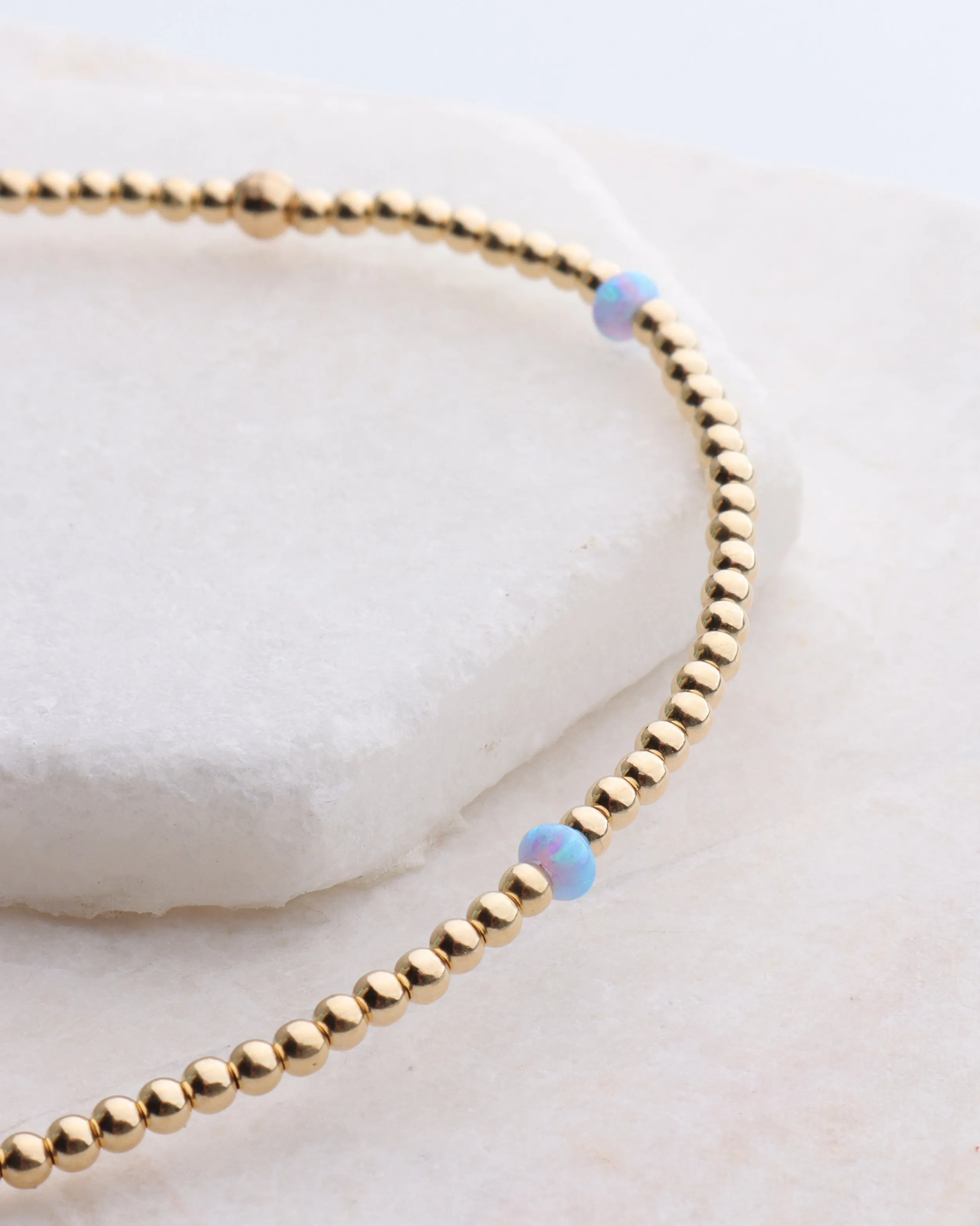 2mm Opal Bracelet by Bara Boheme