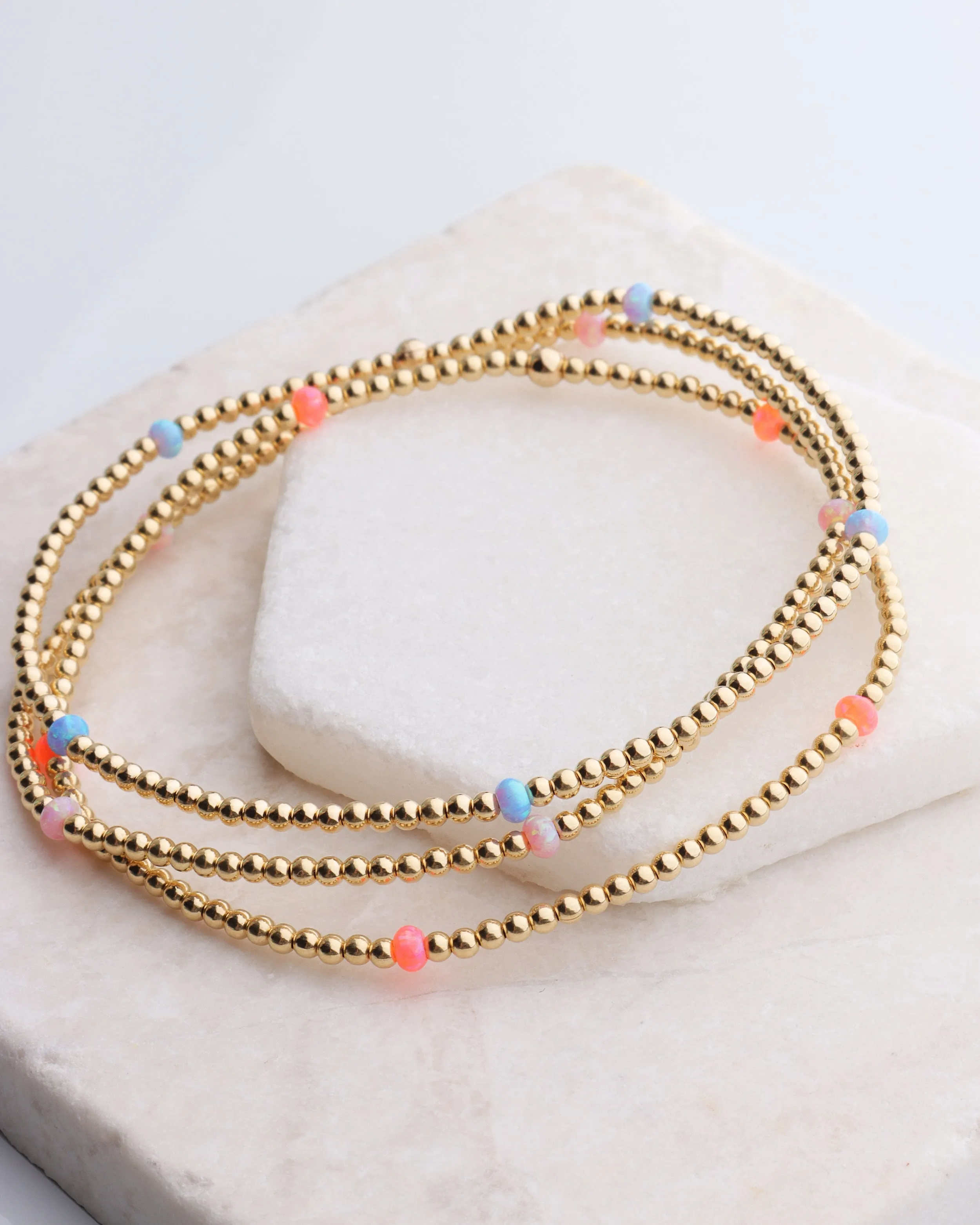 2mm Opal Bracelet by Bara Boheme