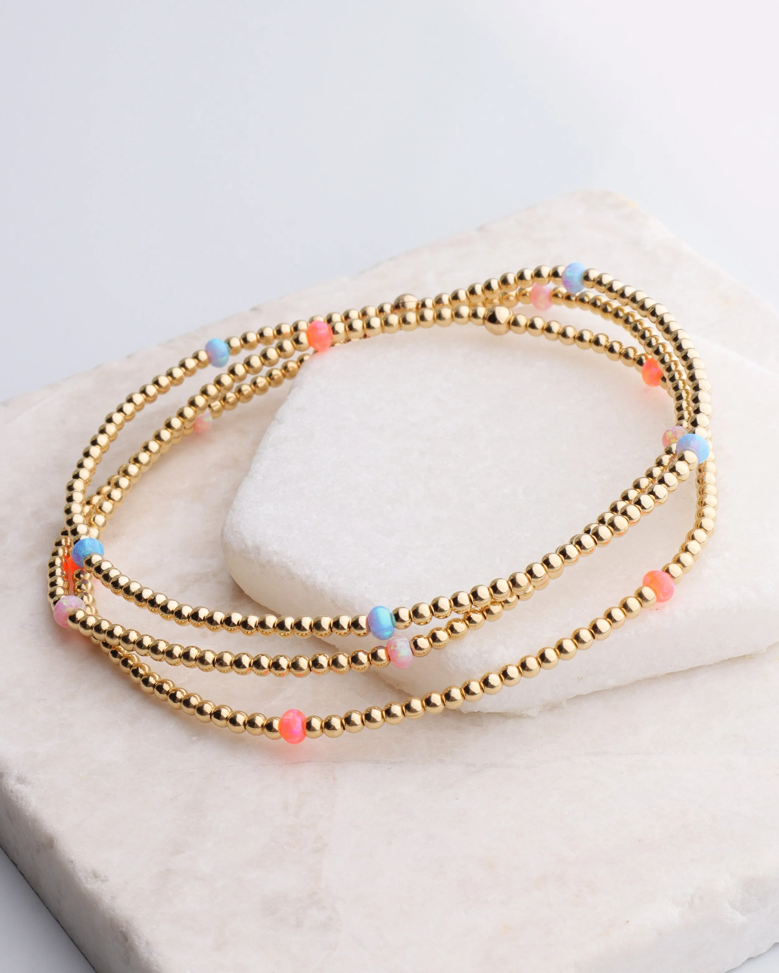 2mm Opal Bracelet by Bara Boheme