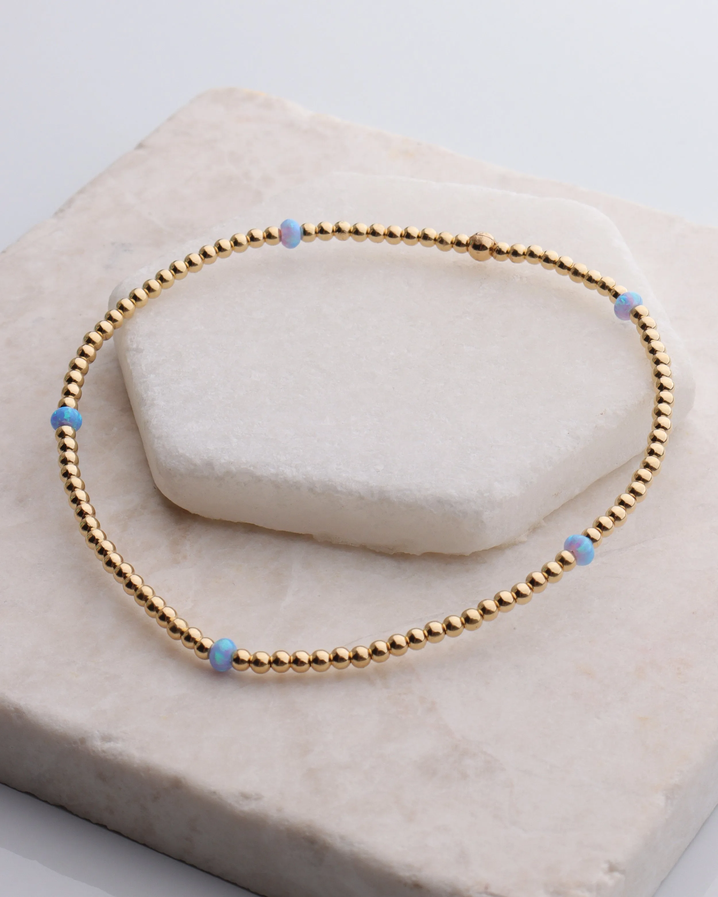 2mm Opal Bracelet by Bara Boheme