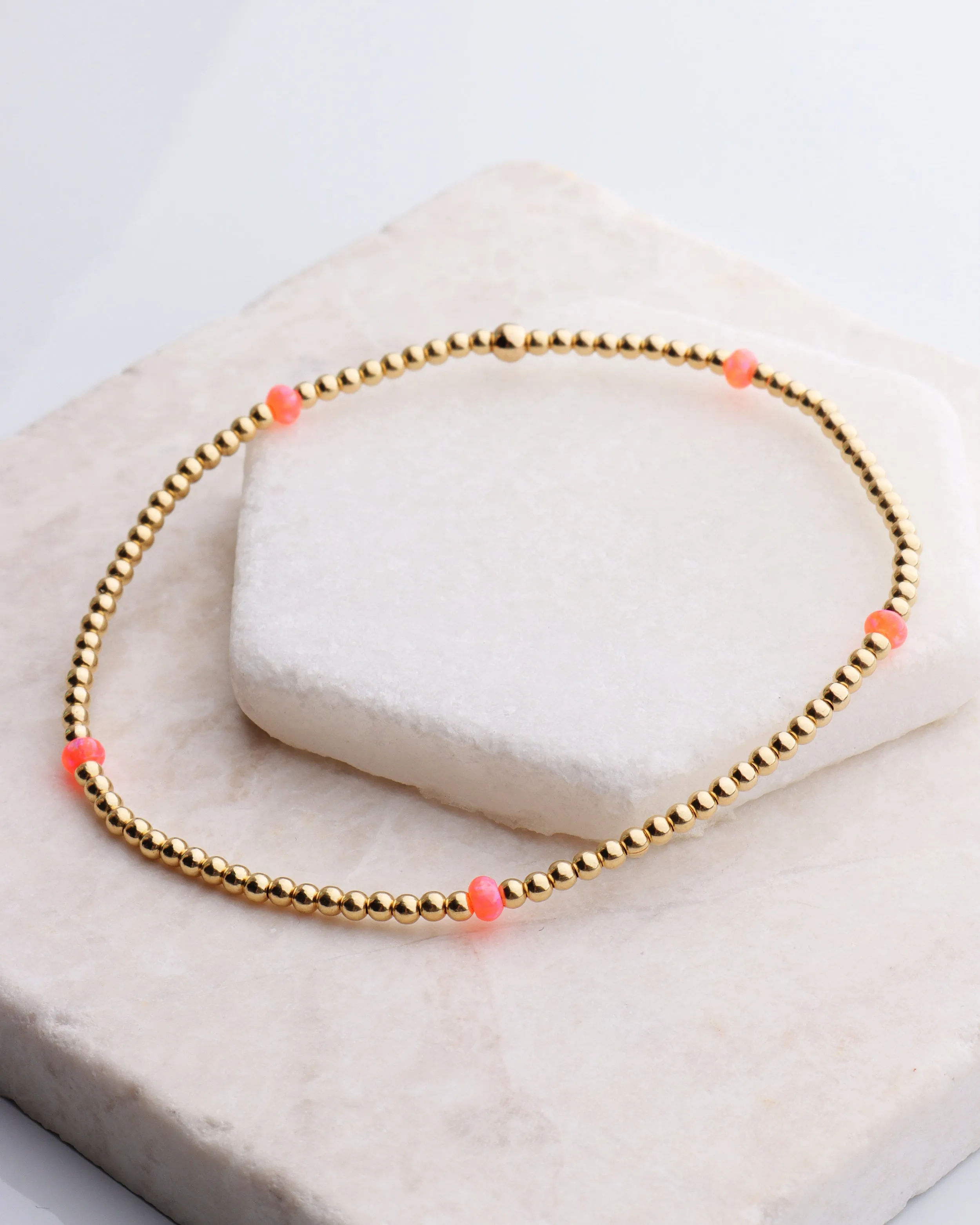 2mm Opal Bracelet by Bara Boheme