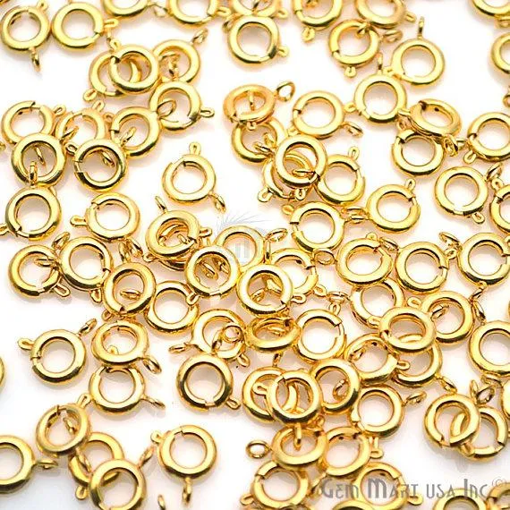 5 Pc Lot Gold Pendant Clasp, Gold Plated Pendant Clasp, Pendant Hook, Necklace Pendant Hooks, Pendant Lock (GP-90007)