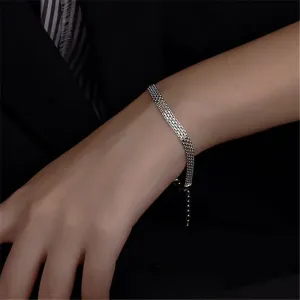 925 Sterling Silver Multilayer Simple Adjustable Charm Bracelet &Bangle For Women Wedding Jewelry Party Gift