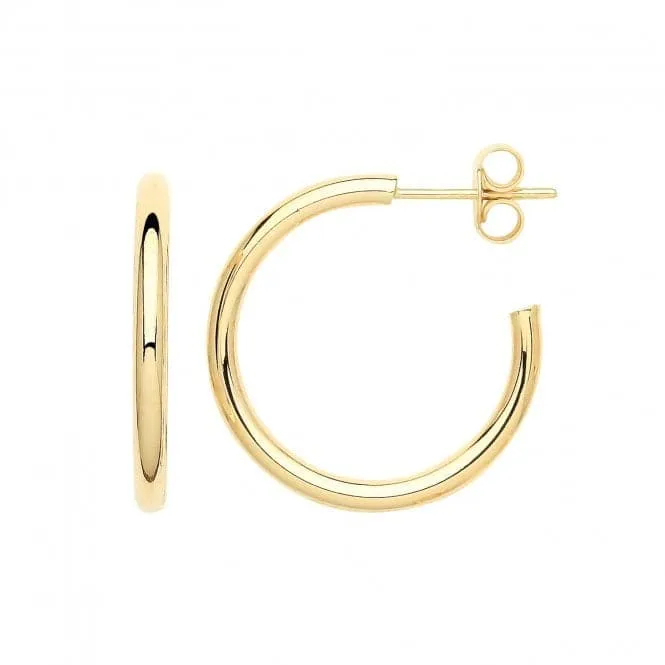 9ct Yellow Gold Hoop Earrings ER1191