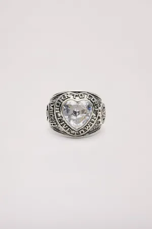 AMBUSH Heart Class Ring - Silver