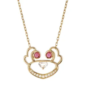 ANIMAUX Koko 18K Gold Necklace w. Diamond & Tourmaline