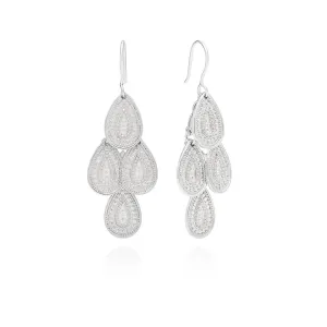 Anna Beck Divided Chandelier Earrings - Silver