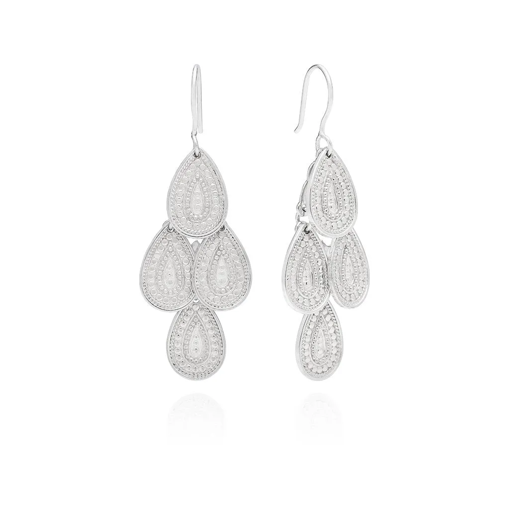 Anna Beck Divided Chandelier Earrings - Silver