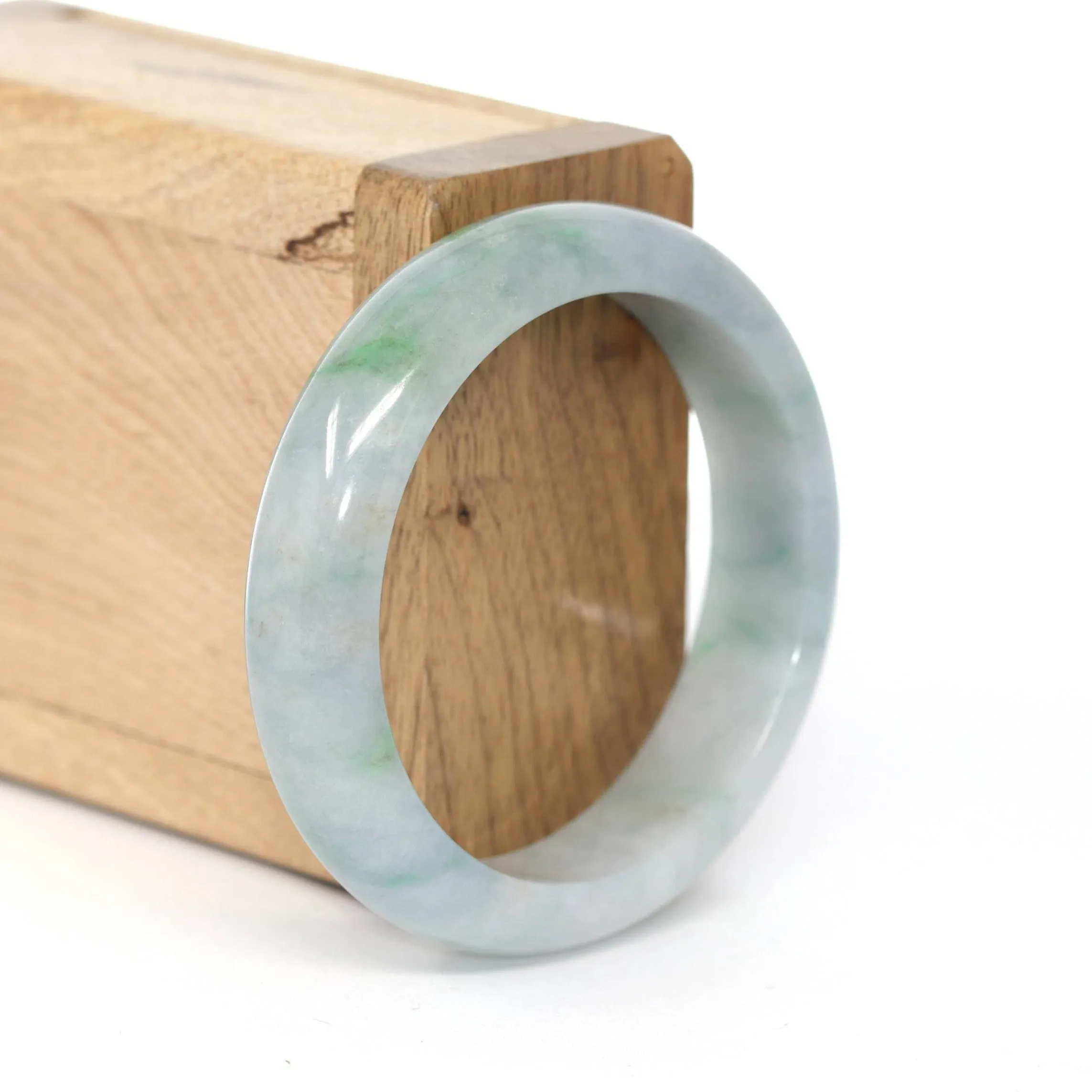 Baikalla "Classic Bangle" Blue Green Natural Burmese Jadeite Jade Bangle ( 52.51 mm )#273