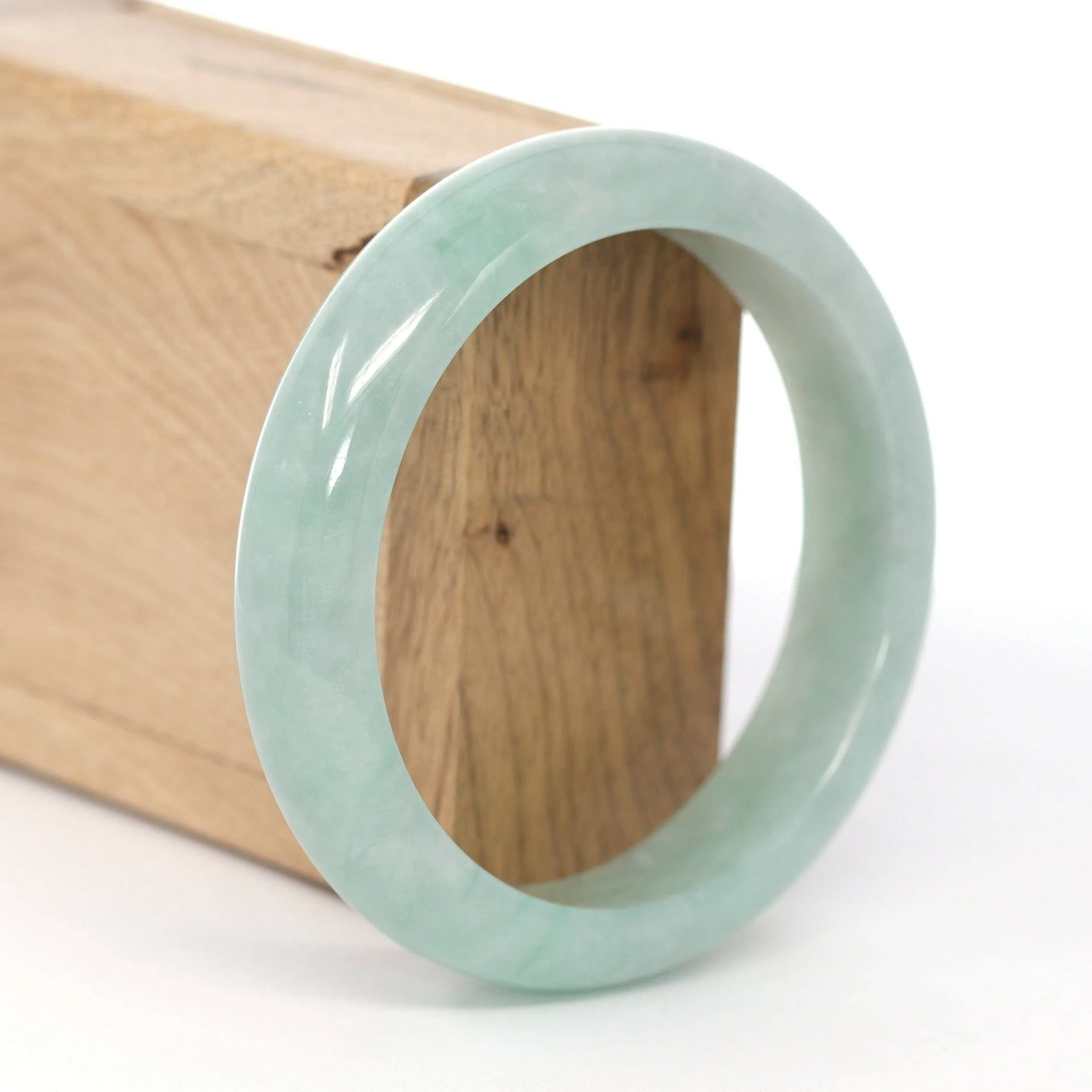 Baikalla "Classic Bangle" Blue-Green Natural Burmese Jadeite Jade Bangle (59.2mm) #590