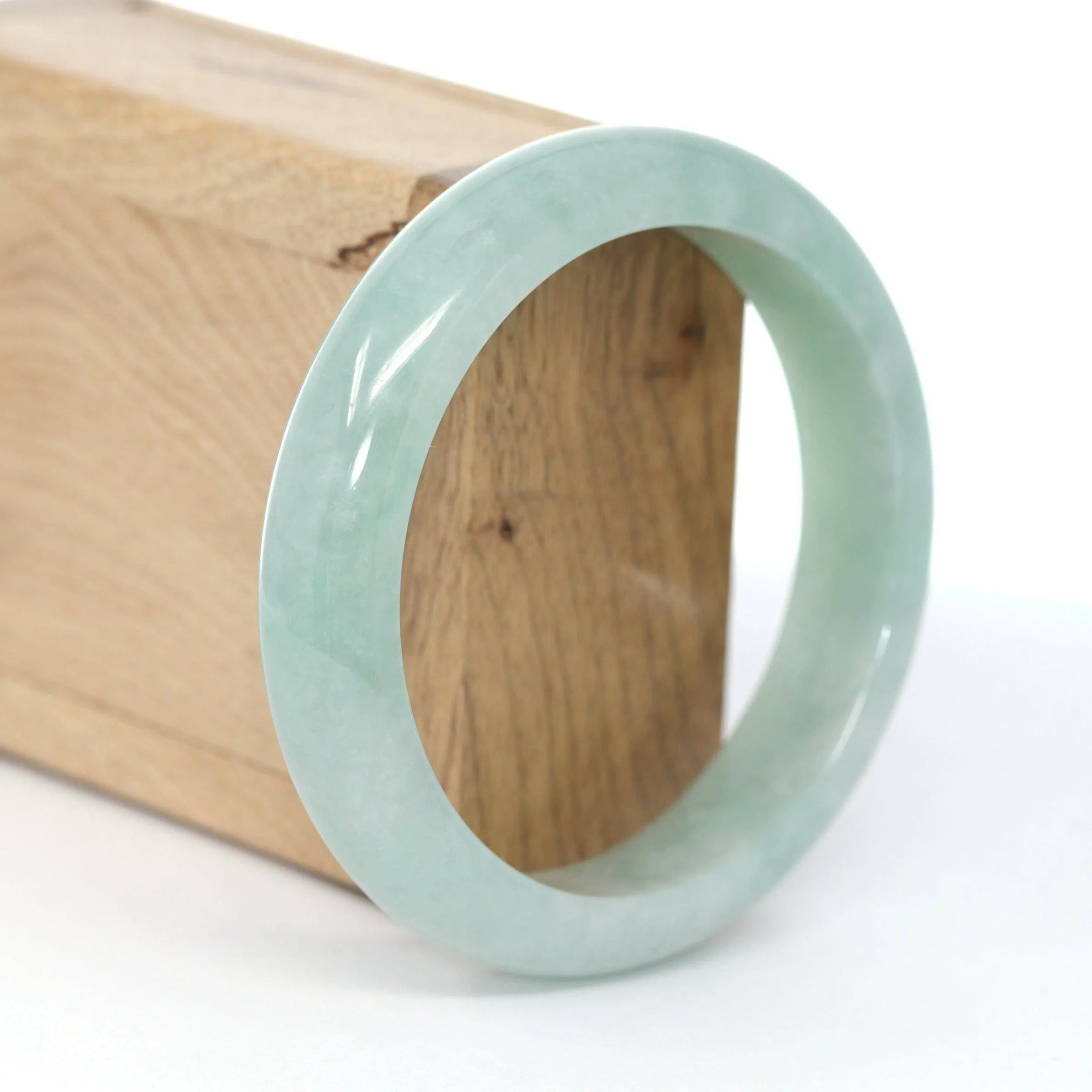 Baikalla "Classic Bangle" Blue-Green Natural Burmese Jadeite Jade Bangle (59.2mm) #590