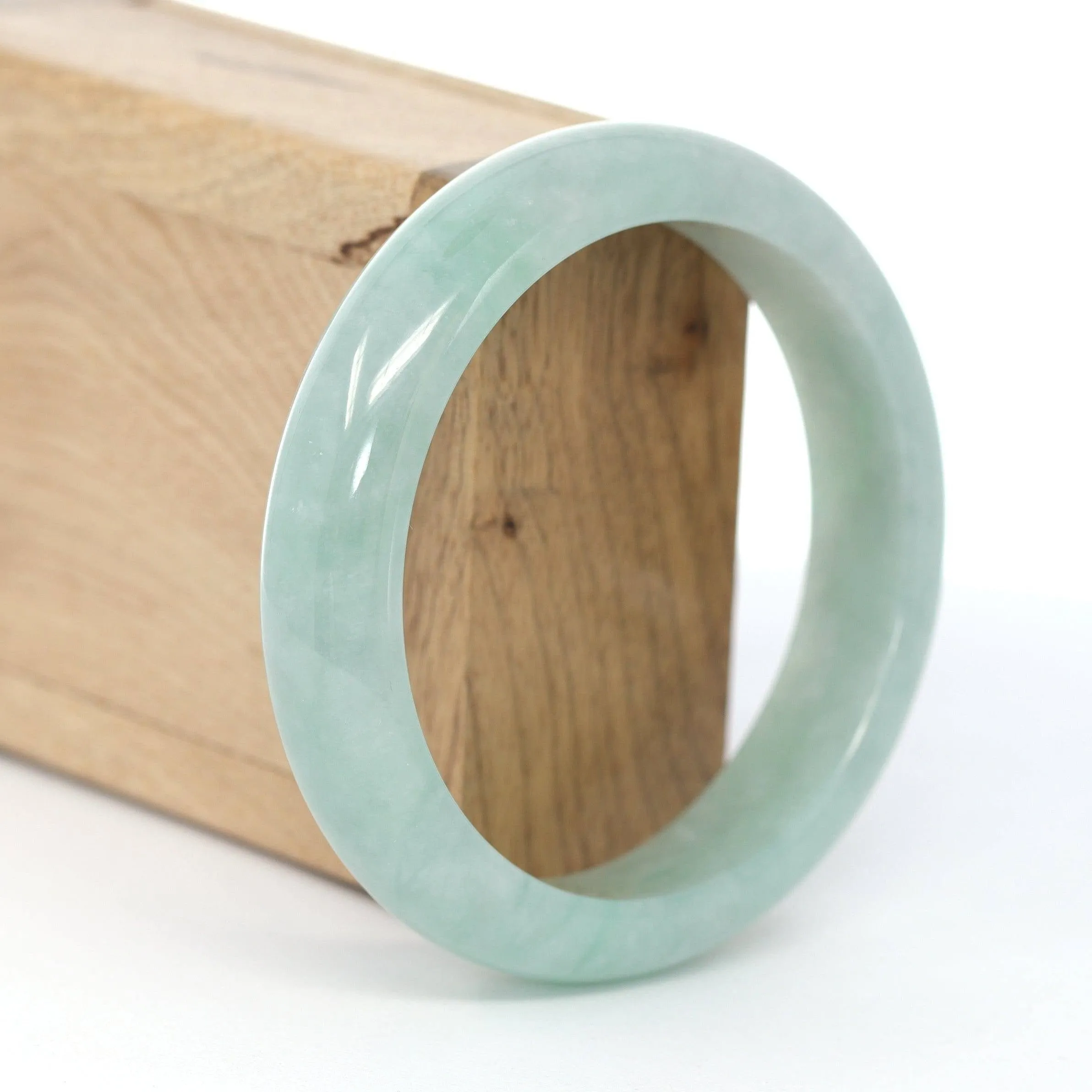 Baikalla "Classic Bangle" Blue-Green Natural Burmese Jadeite Jade Bangle (59.2mm) #590