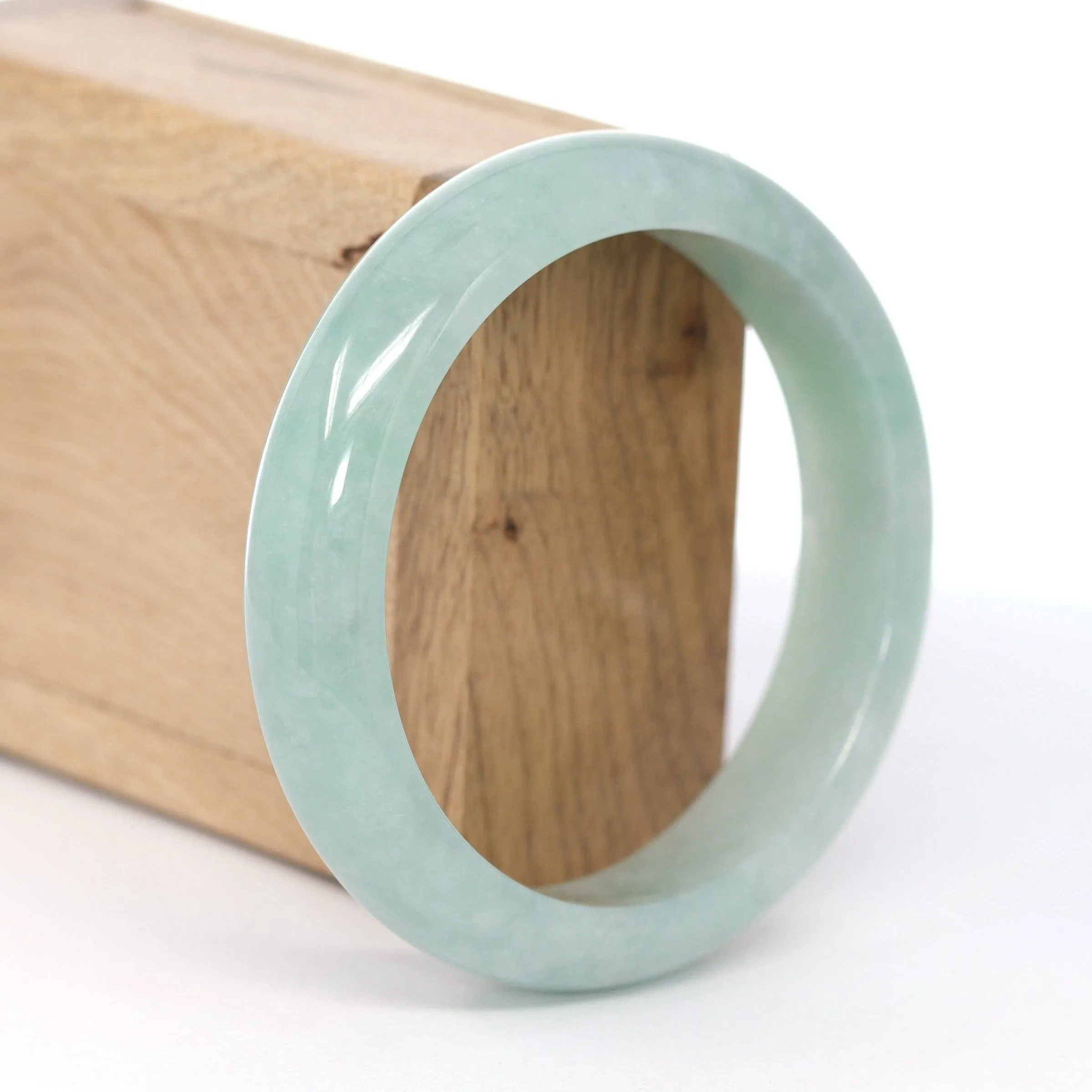 Baikalla "Classic Bangle" Blue-Green Natural Burmese Jadeite Jade Bangle (59.2mm) #590