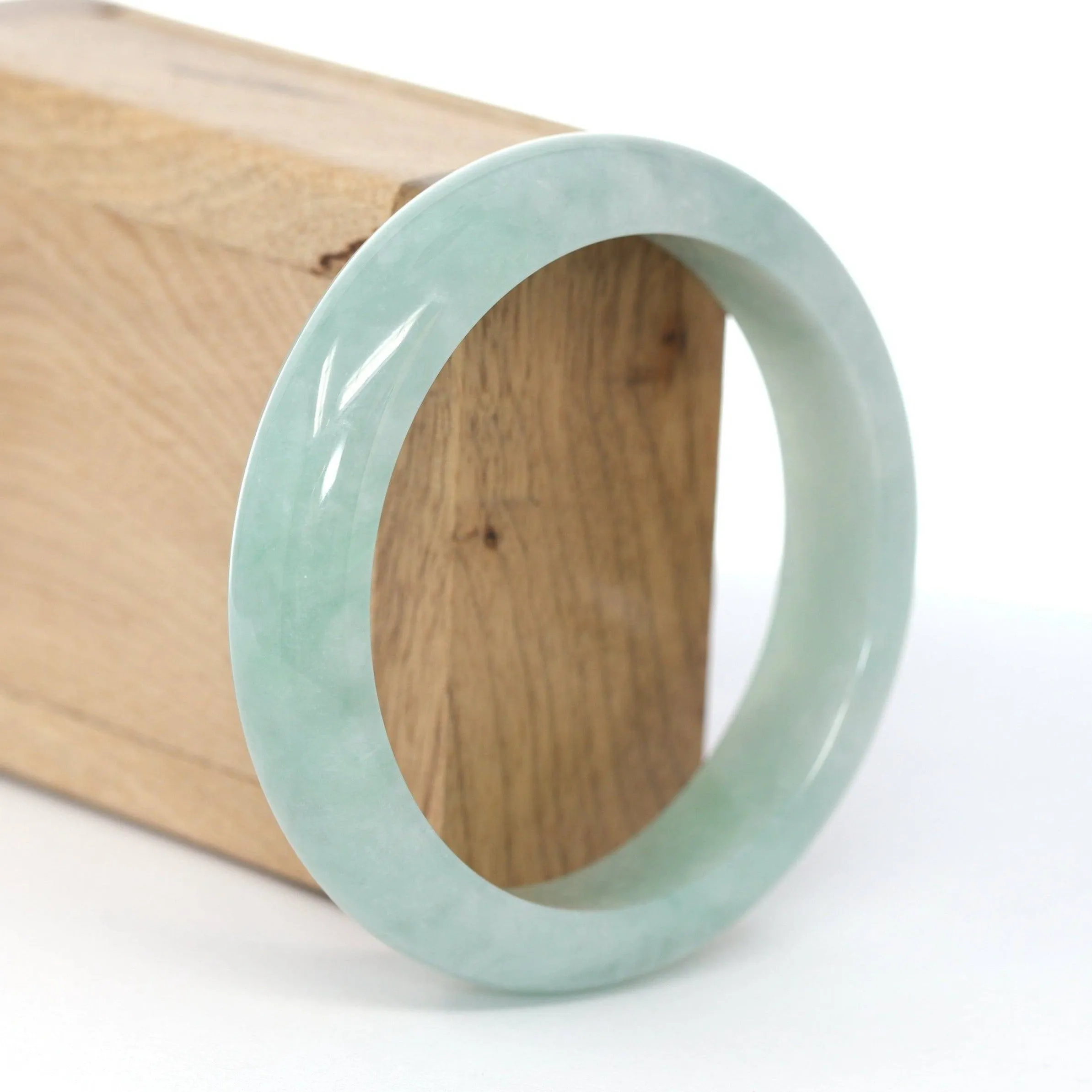 Baikalla "Classic Bangle" Blue-Green Natural Burmese Jadeite Jade Bangle (59.2mm) #590