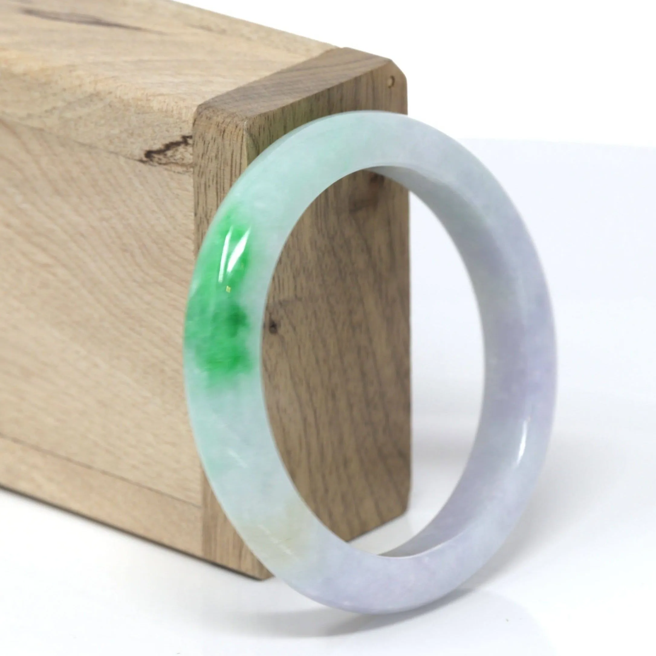 Baikalla™ "Classic Bangle" Genuine Burmese High Quality Jadeite Jade Bangle Bracelet (52.2mm)#150