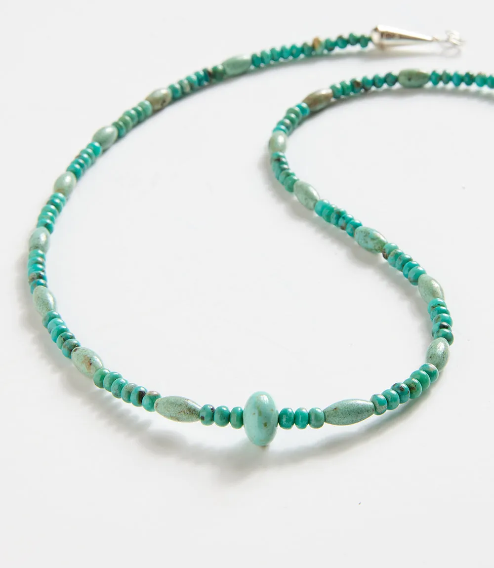 Beaded Turquoise Stone Necklace