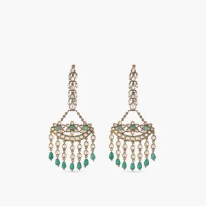 Bessie Kundan Chandelier Earrings