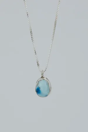 Bezel Set Necklace - Turquoise C