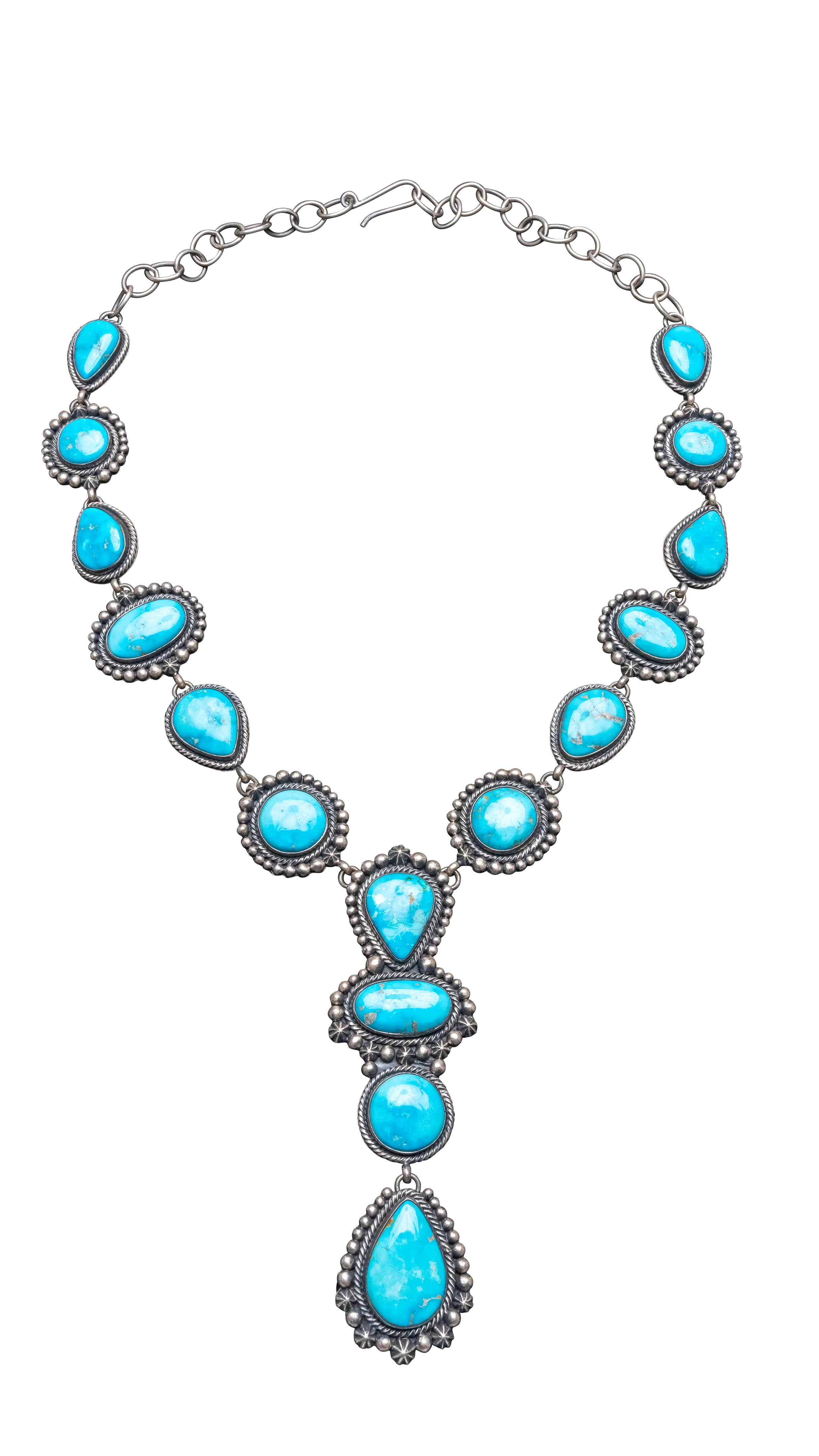 Blue Ridge Turquoise Lariat Necklace & Earring Set | Diane Wiley