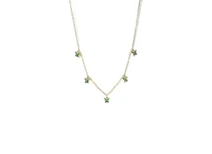 Butterfly Necklace In Emerald Green