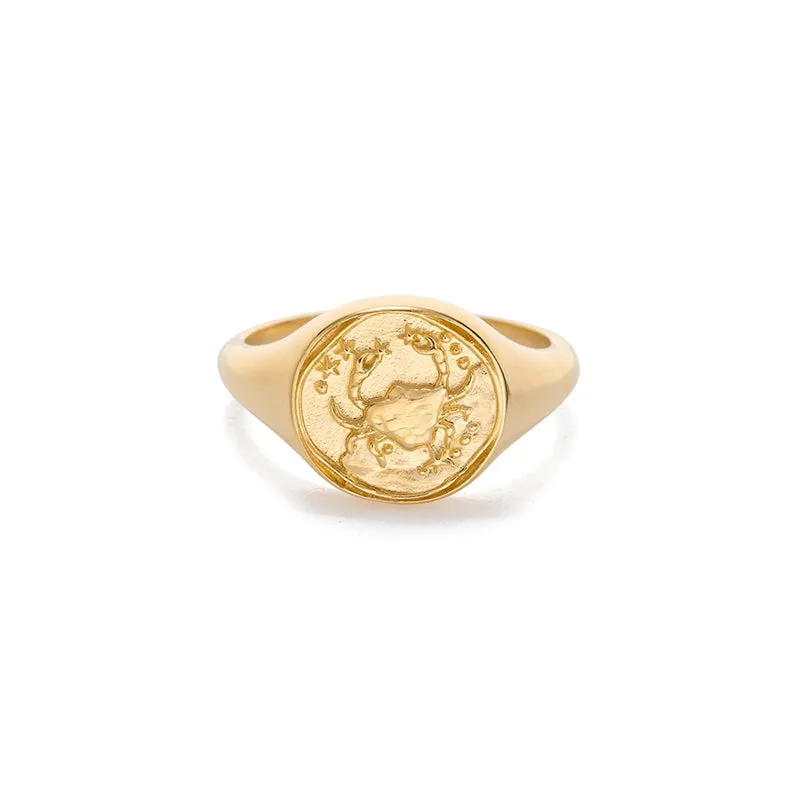 CANCER SIGNET RING