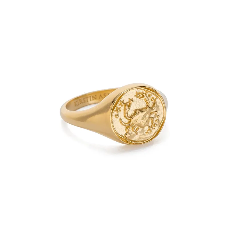 CANCER SIGNET RING