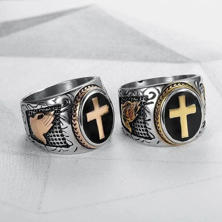 Christian Ring <br> Holy Cross Signet Ring