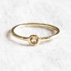 Citrine Silver or Gold Ring by Tiny Rituals