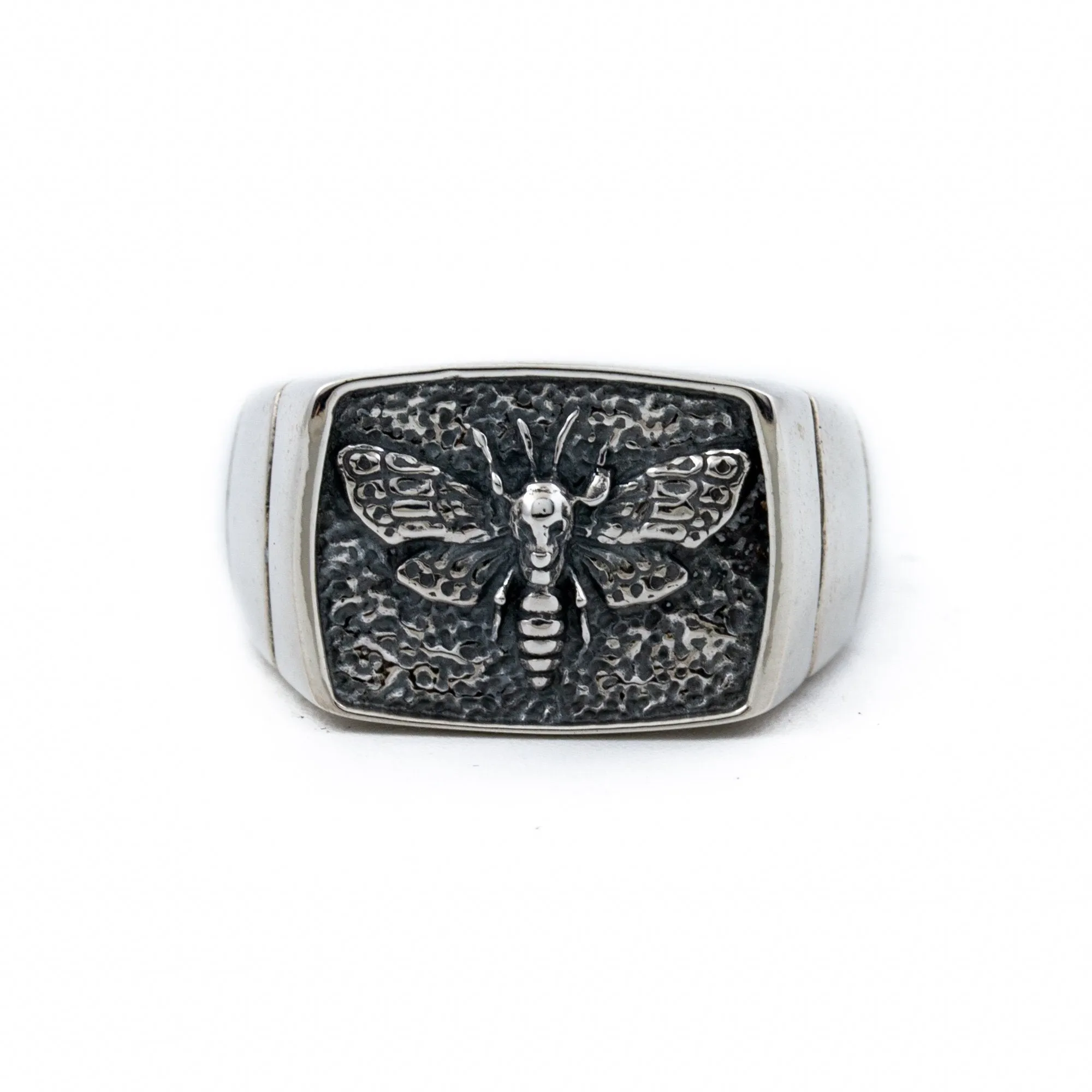 Death Moth Signet Ring