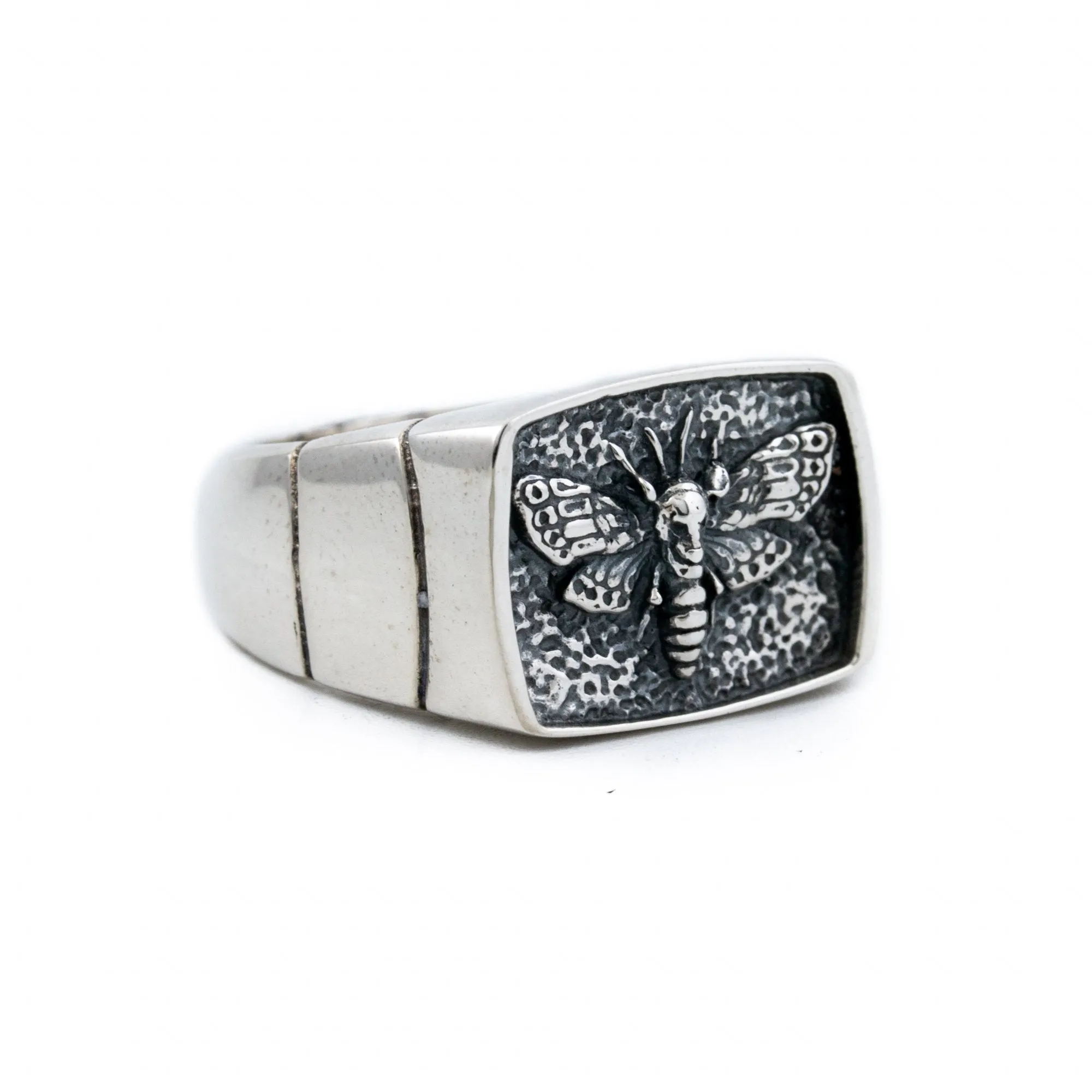 Death Moth Signet Ring