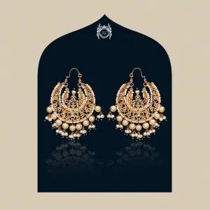 Earrings in Jade, Pearls and Kundan