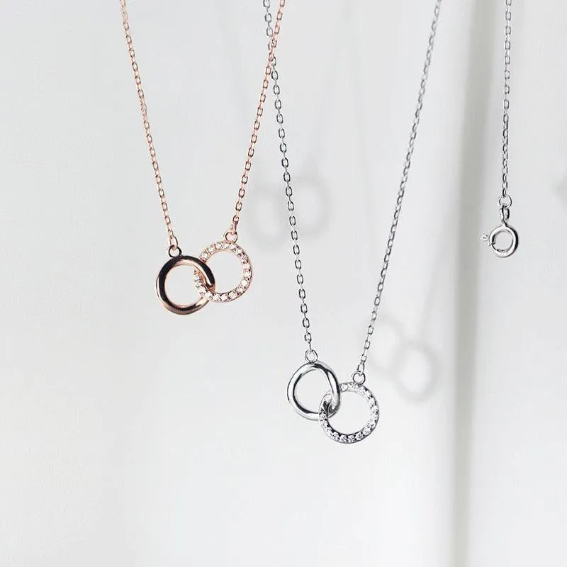 Eternity Hoops Necklace