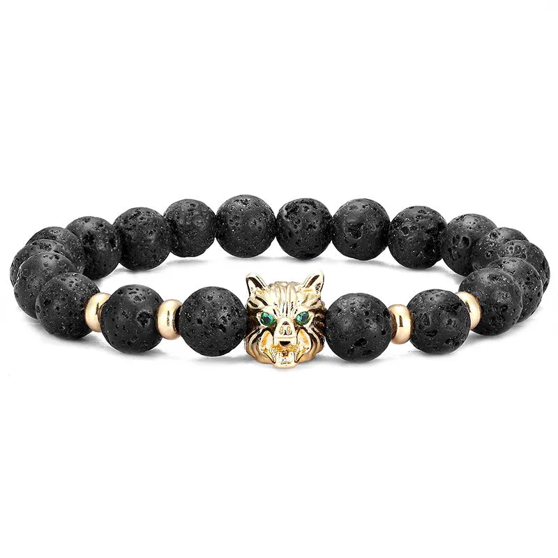 Fashion Charm Zircon Wolf Head Bracelet