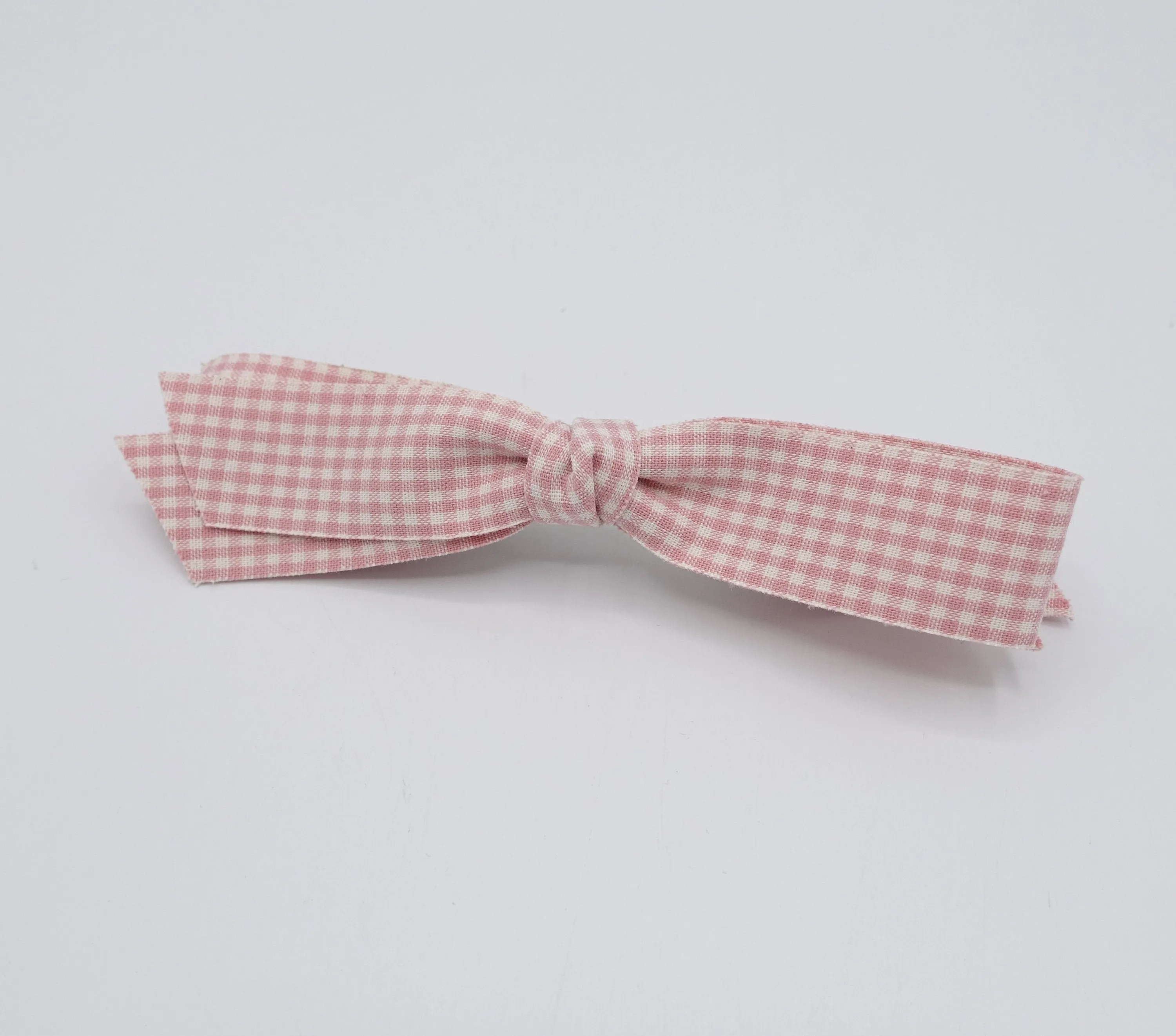 gingham straight hair bow casual hair accessory for women