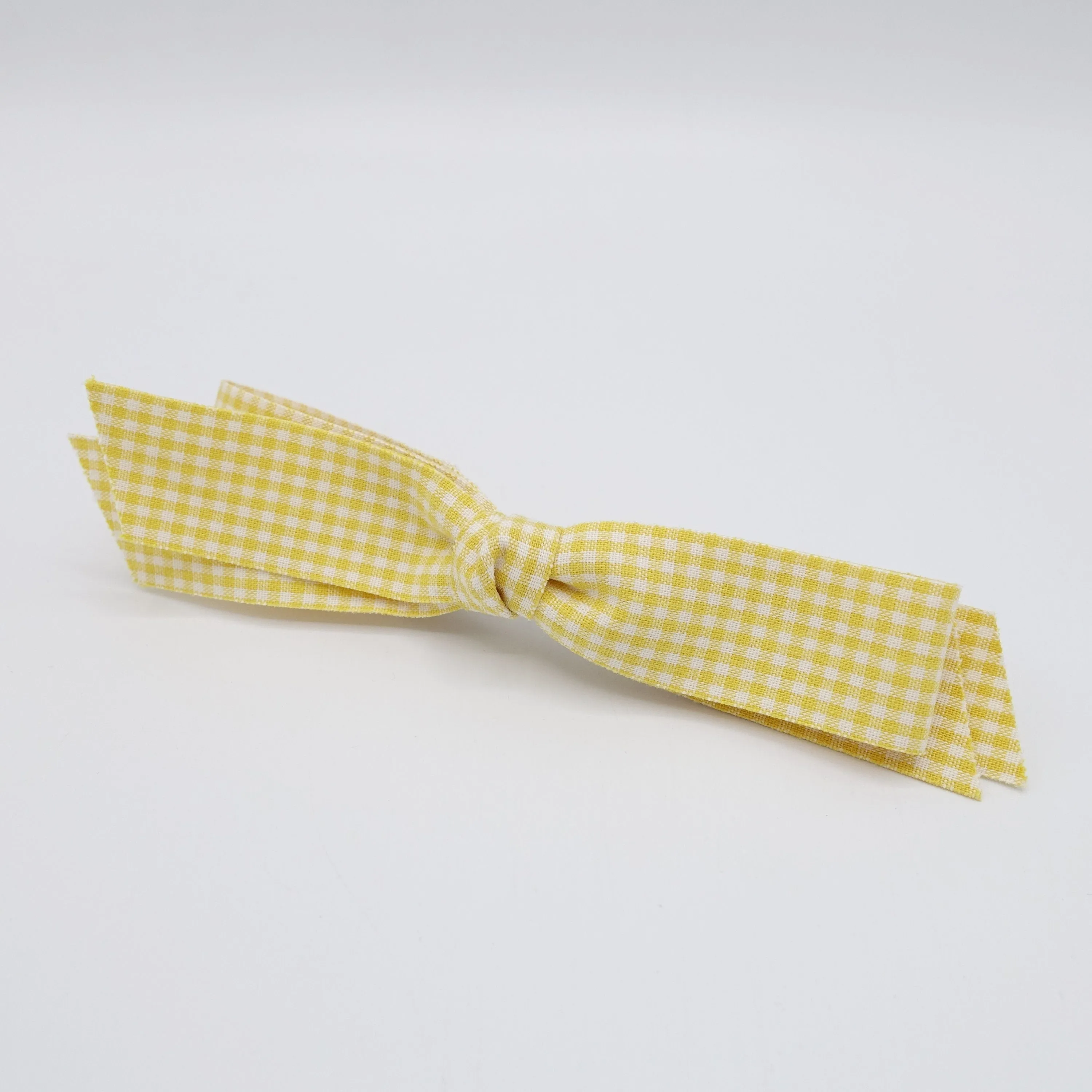 gingham straight hair bow casual hair accessory for women