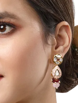 Gold Plated Kundan Earrings