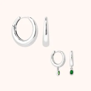 Green Topaz Gift Set in Silver