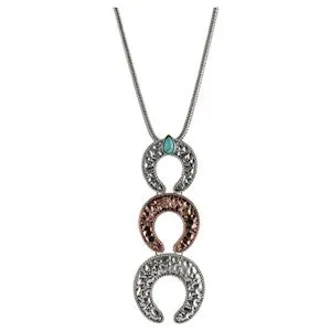 HAMMERED NAJA CHARM NECKLACE