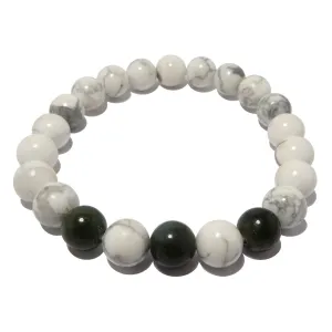 Howlite Jade Bracelet Love of Money Abundance Stones