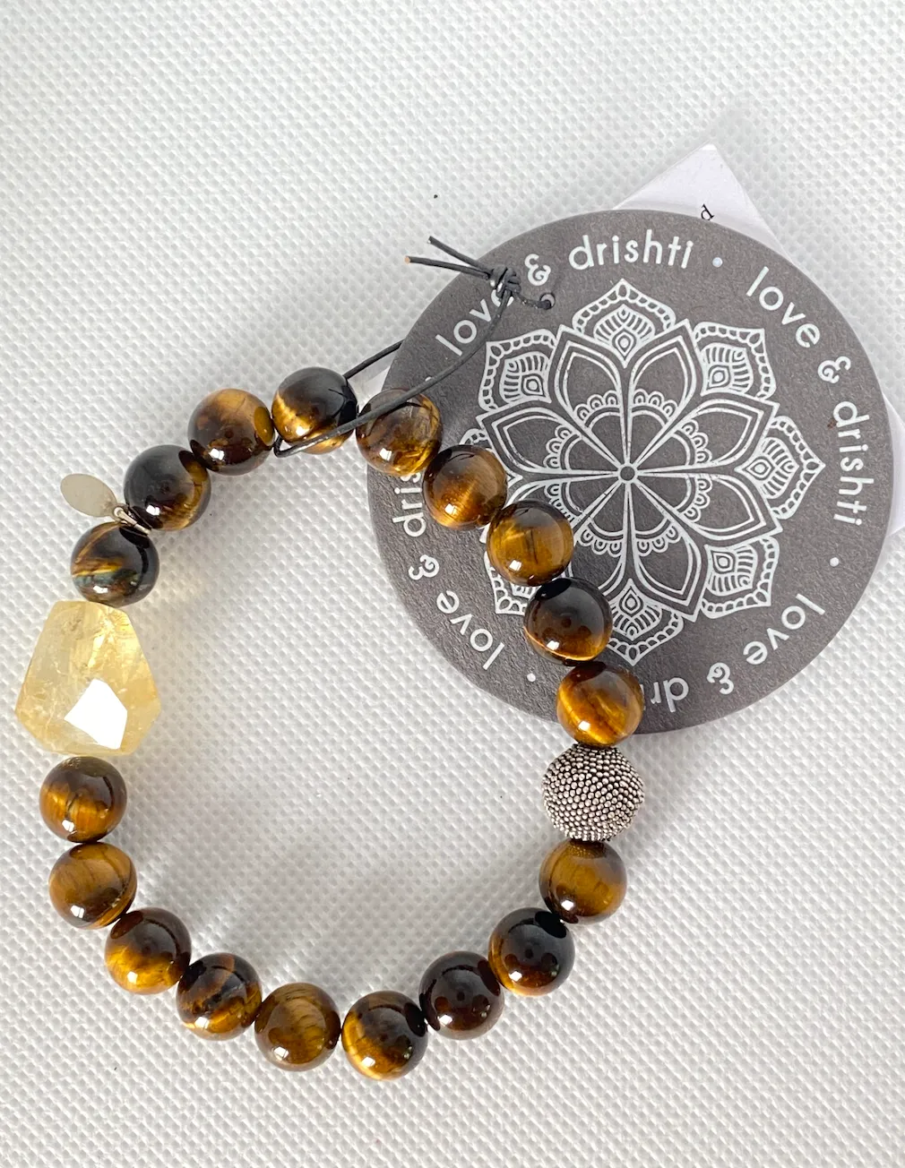 I Am Courageous - Citrine & Tiger's Eye Bracelet