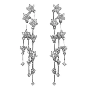 Indiece Cascade CZ Chandelier Earrings | 60mm