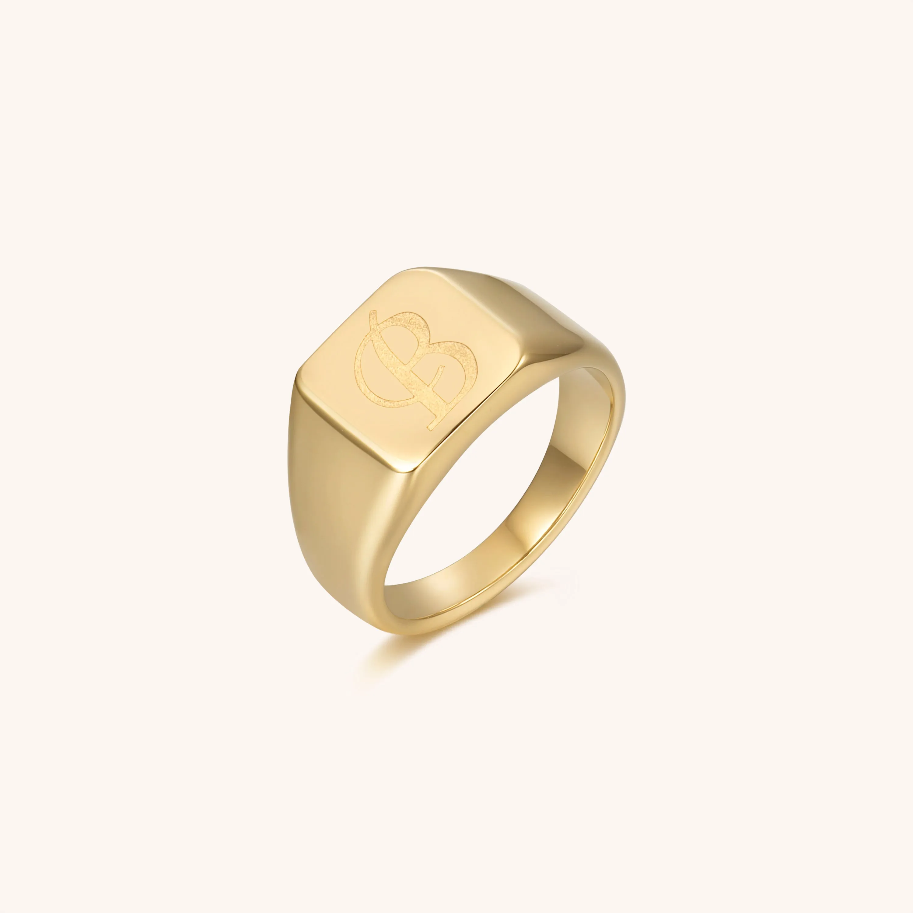 Initial Signet Ring - B