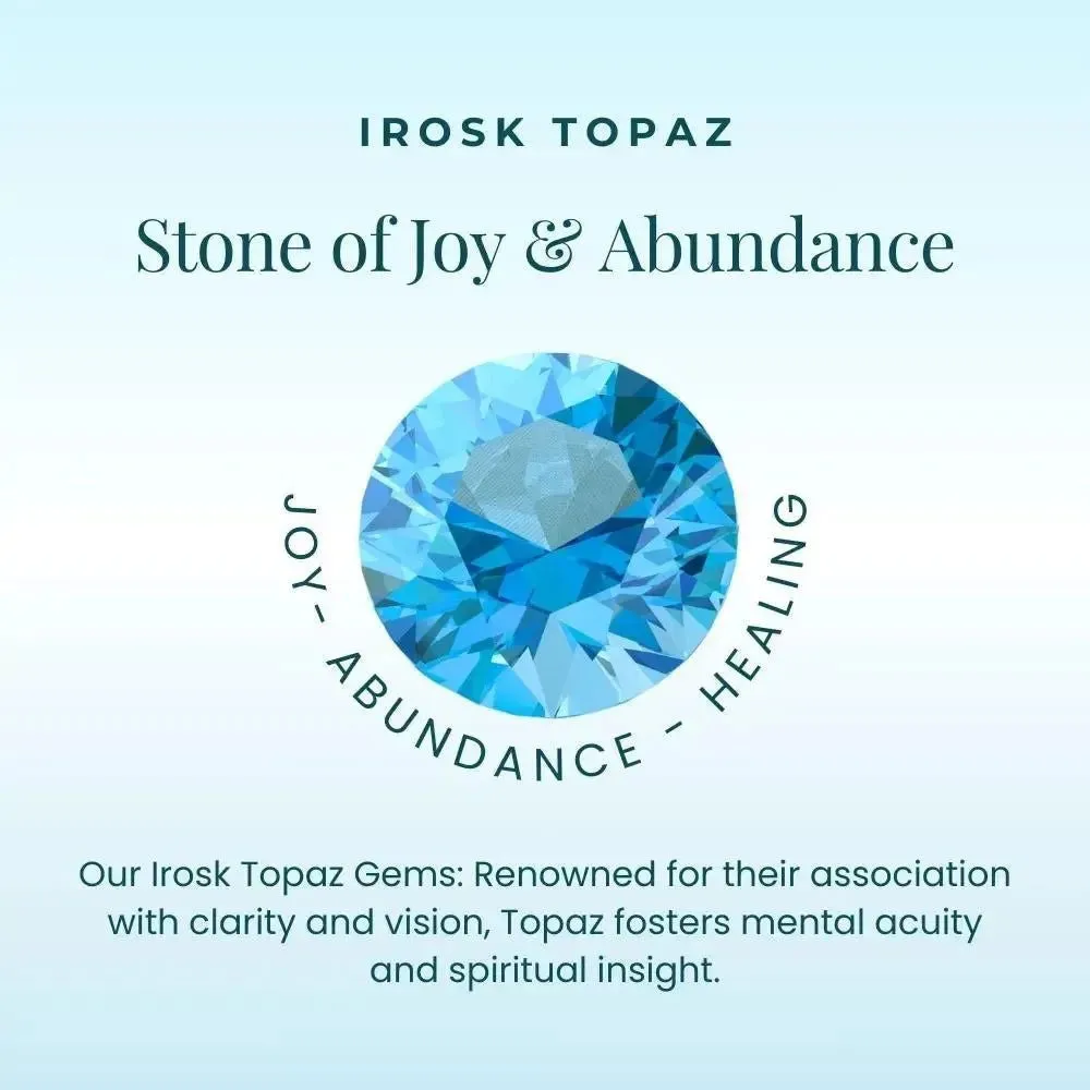 Irosk Trillion Shape Pendant in Sterling Silver -  Swiss Blue Topaz