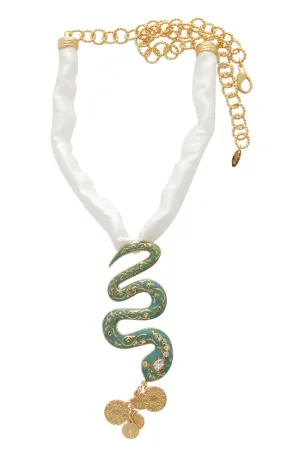 ISHARYA CLEOPATRA Serpent Coin Necklace