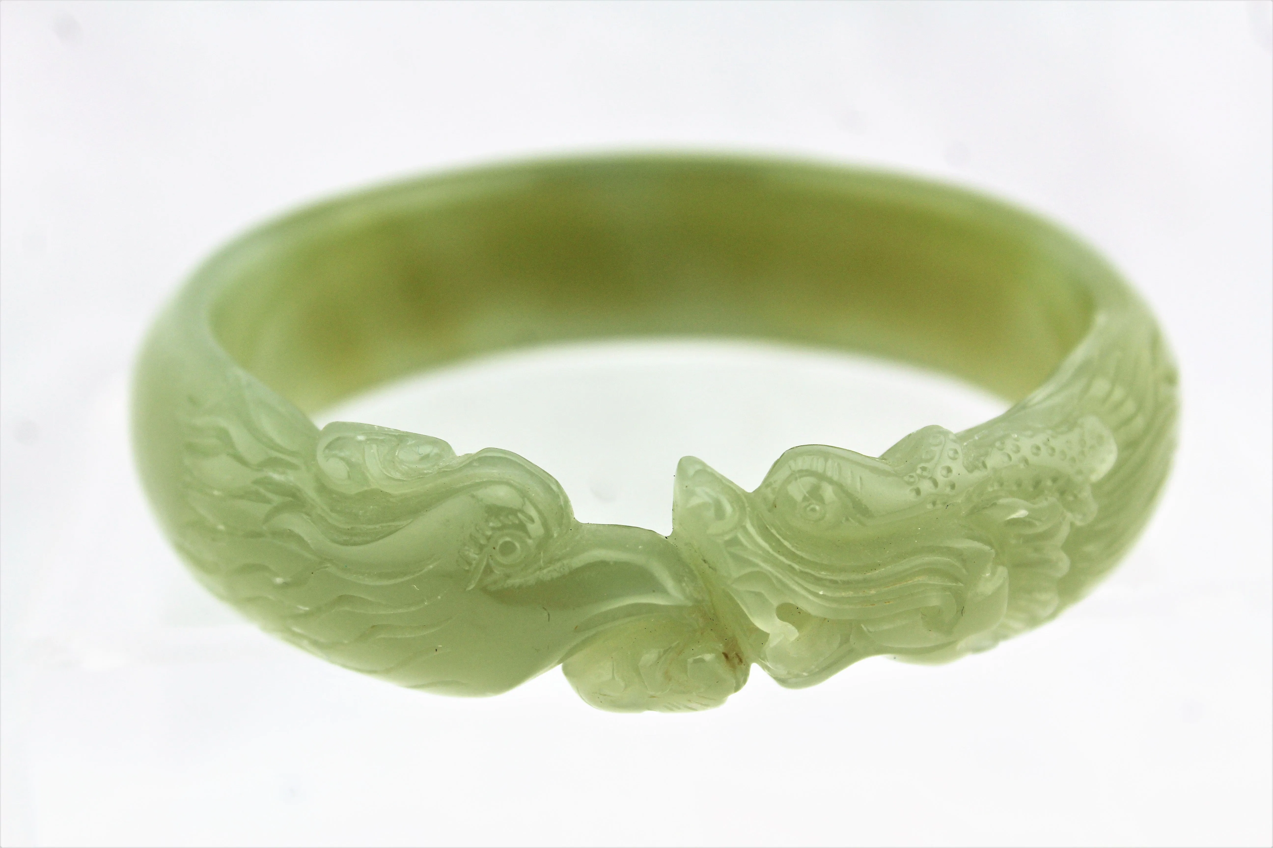 Jade Dragon and Phoenix Bracelet