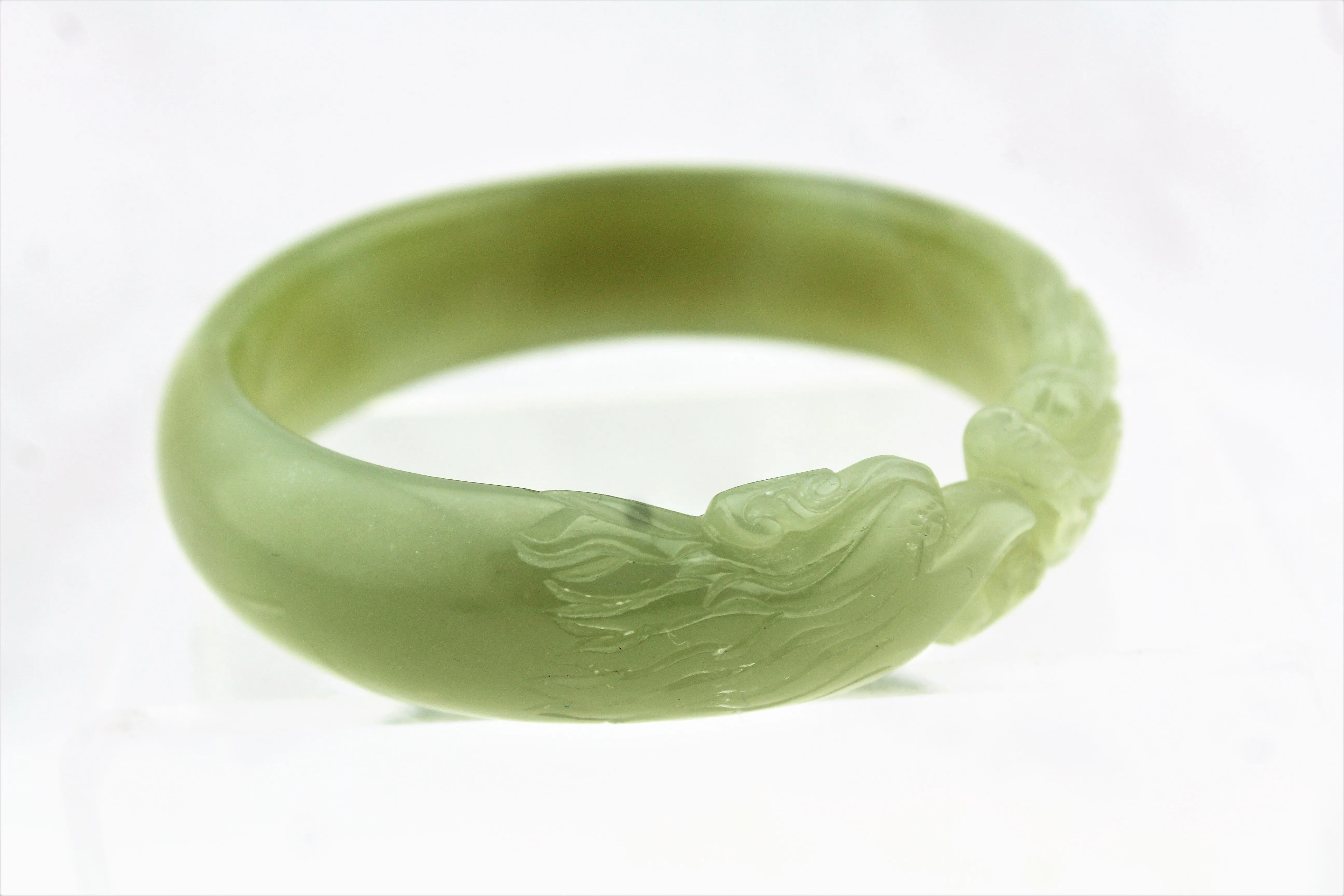 Jade Dragon and Phoenix Bracelet